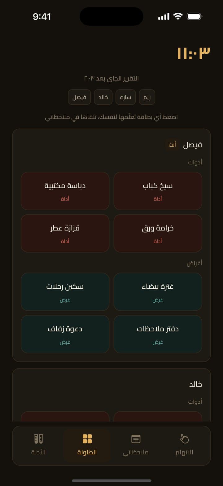 بطاقات الغرفة